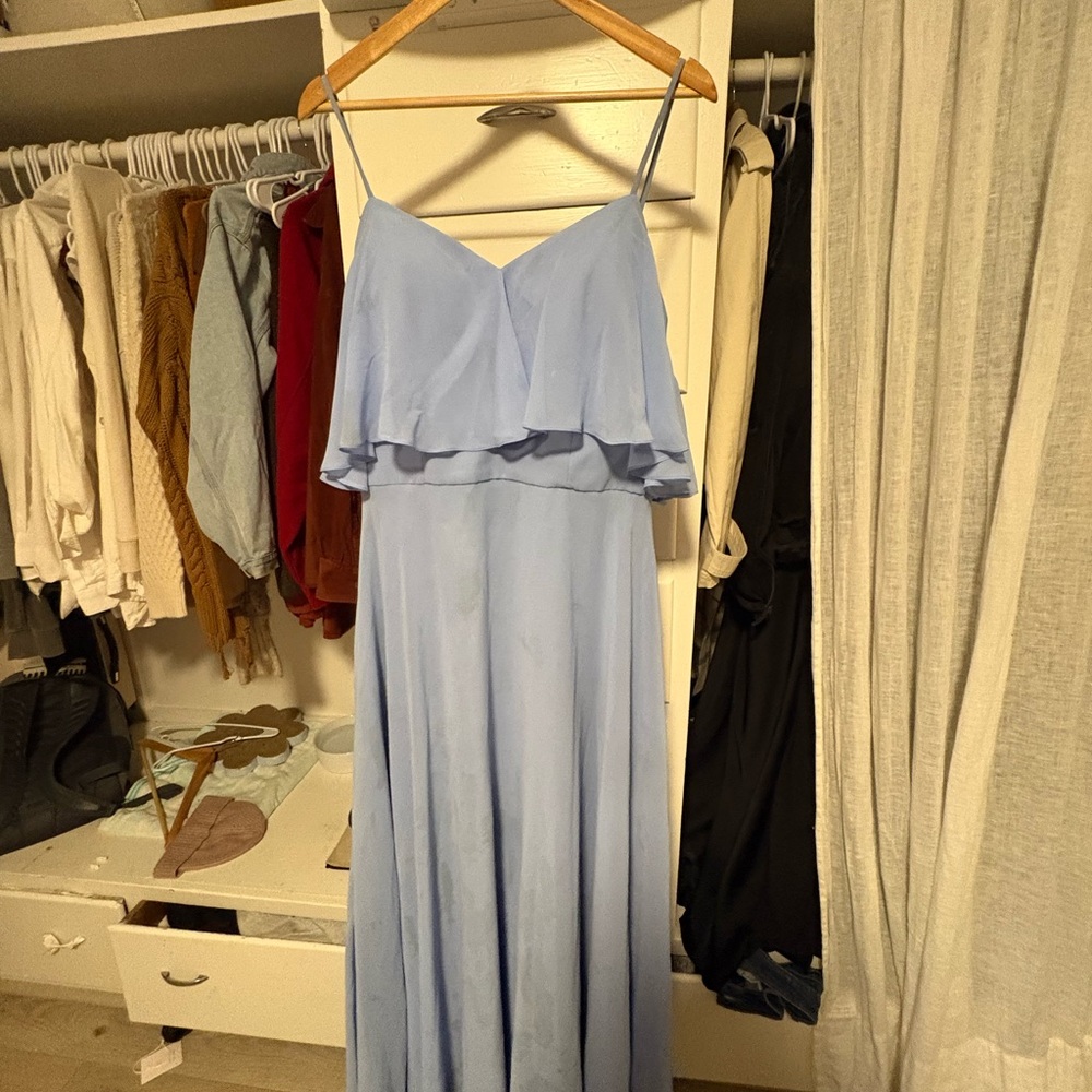 Mori Lee Light Blue Maxi Dress